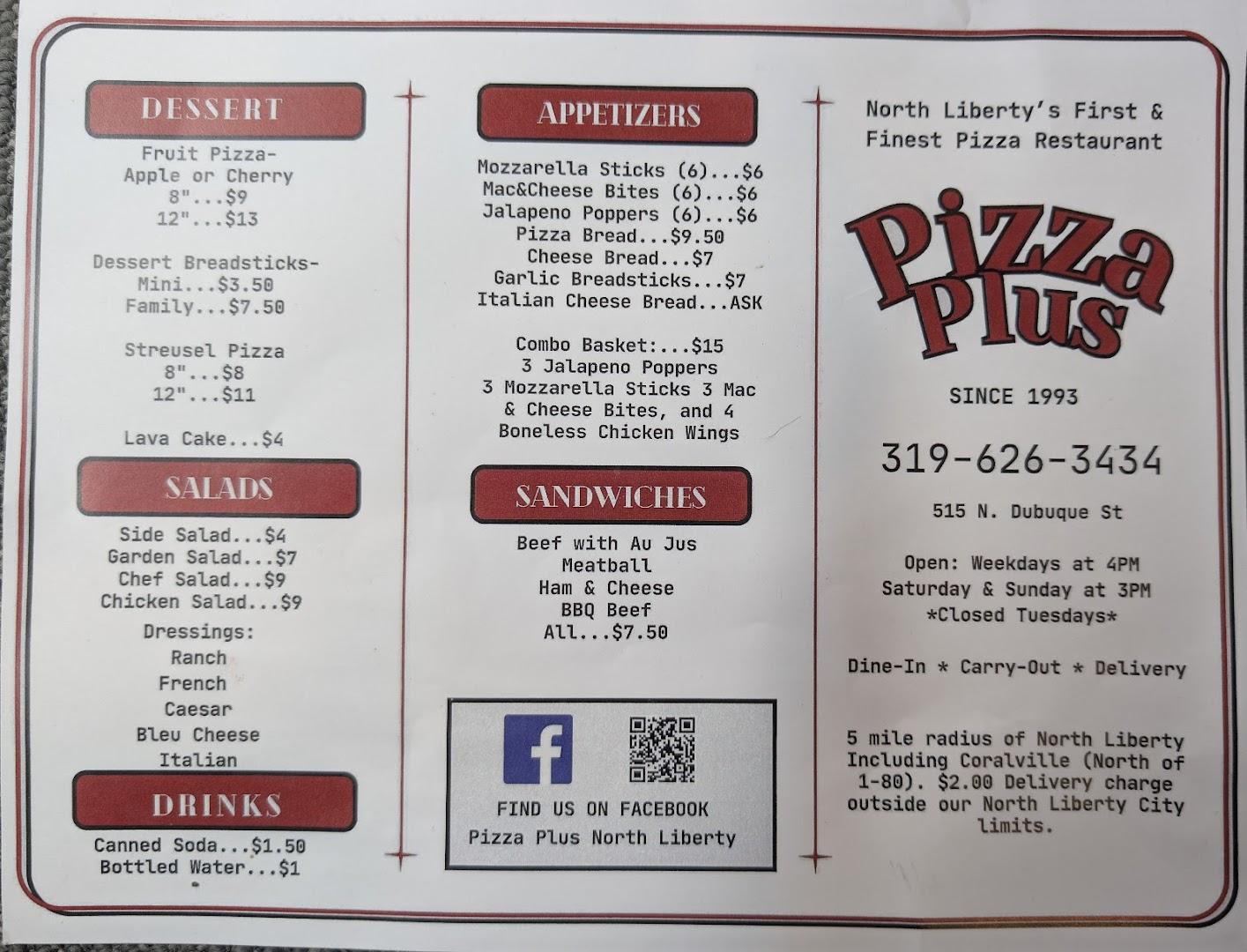Pizza Plus North Liberty